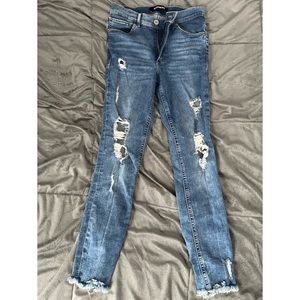 Ankle legging - ripped  stretchy - Express